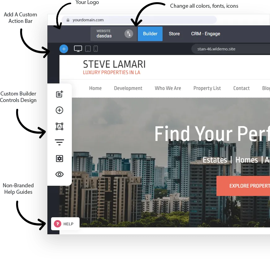 Simvoly whitelabel Website & Funnel Builder