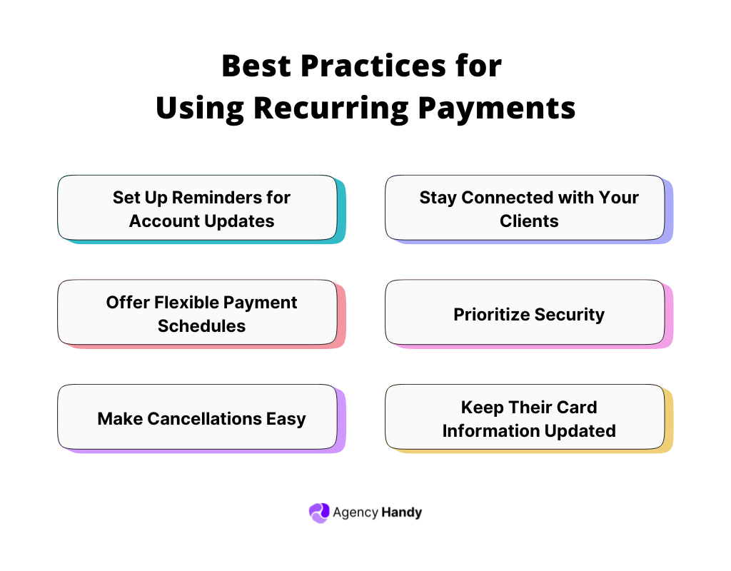 Best Practices for Using Recurring Payments